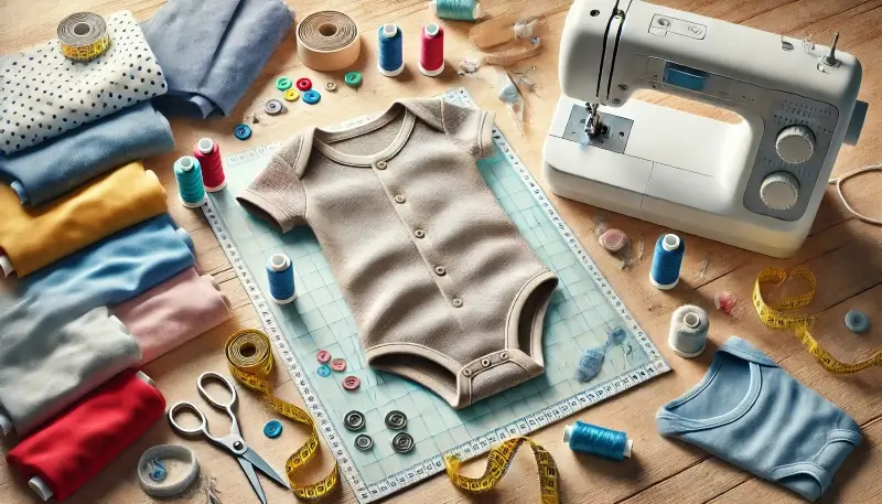 Los bodies son la prenda número 1 para los bebés. ¡Se puede coser rápidamente!