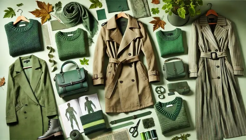 Green is on a roll, and trench coats are in season!