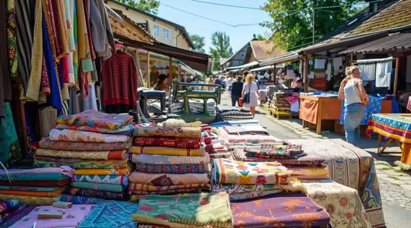 Marché aux puces de couturières