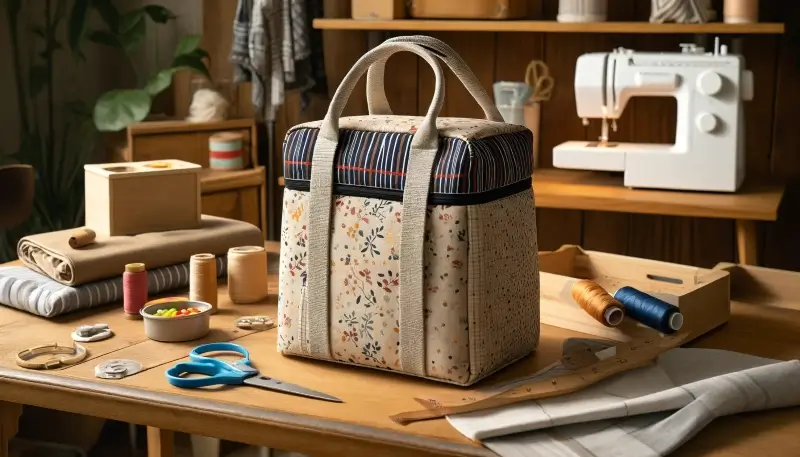 It's possible to sew an insulated bag so you can take your food to work!