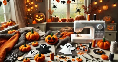 What Halloween decorations to sew in a hurry?