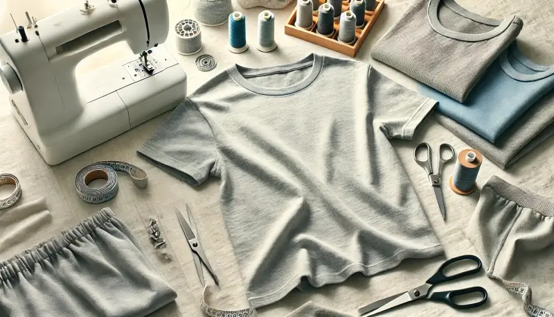 Le tshirt est le vêtement simple et rapide à coudre avec les étoffes extensibles !