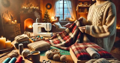 Coudre une couverture ou un plaid pour l'hiver